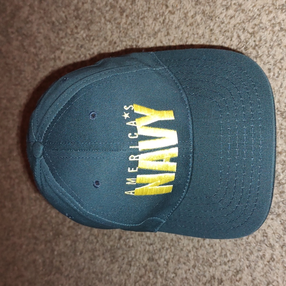 Vtg America*s NAVY Mens Baseball Cap Hat Blue Snap-on USA Adjustab…